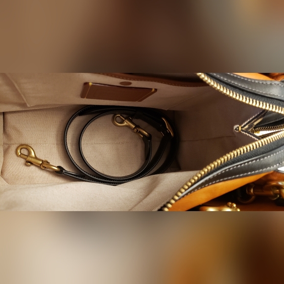 Coach Rogue Haircalf Leopard Print Glovetanned Leather Bag - Picture 16 of 16